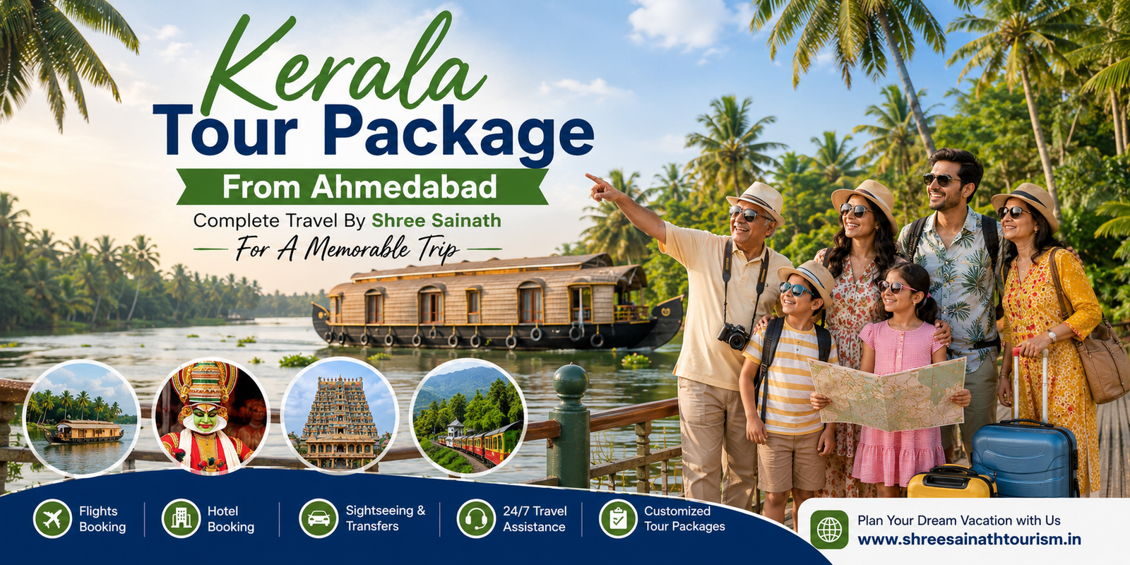 Kerala Tour Package from Ahmedabad